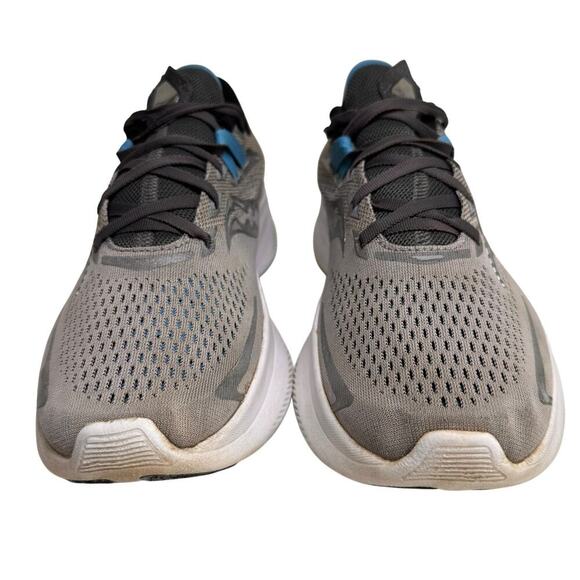 Saucony Ride 15 Mens Running Walking Shoes Gray Athletic Sneakers Sz 10 Comfort - Picture 14 of 16